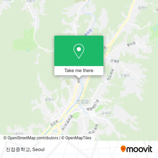 진접중학교 map
