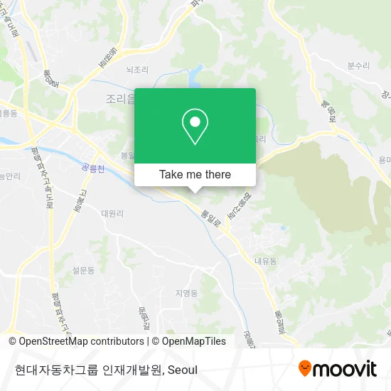 현대자동차그룹 인재개발원 map