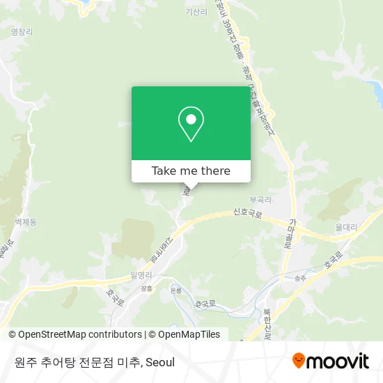 원주 추어탕 전문점 미추 map