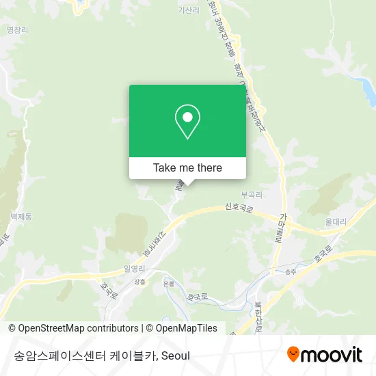 송암스페이스센터 케이블카 map