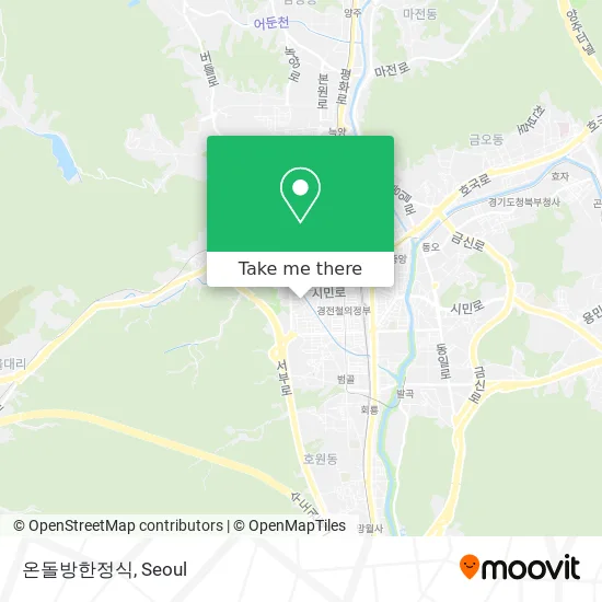 온돌방한정식 map