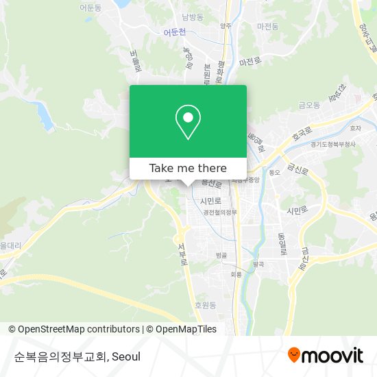 순복음의정부교회 map