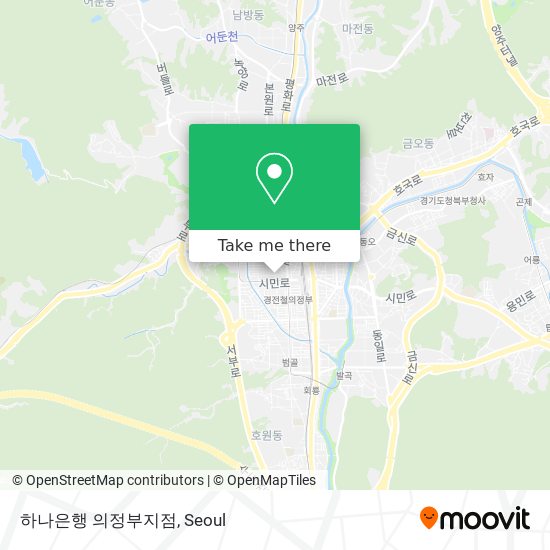 하나은행 의정부지점 map