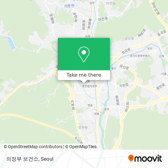 의정부 보건소 map