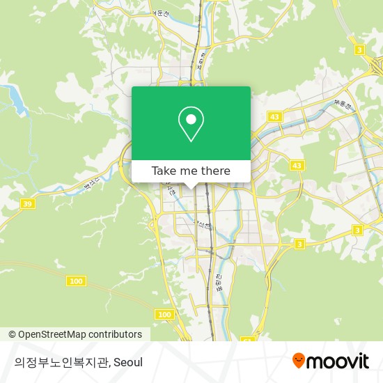 의정부노인복지관 map