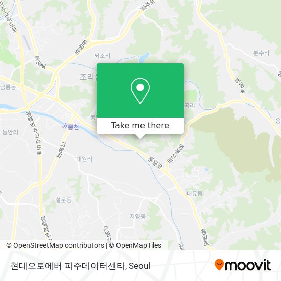 현대오토에버 파주데이터센타 map