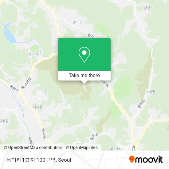 용미리1묘지 100구역 map