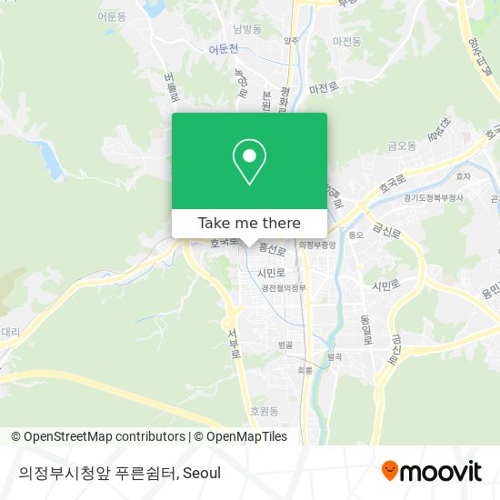 의정부시청앞 푸른쉼터 map