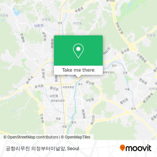 공항리무진 의정부터미널앞 map