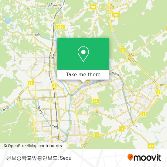 천보중학교앞횡단보도 map