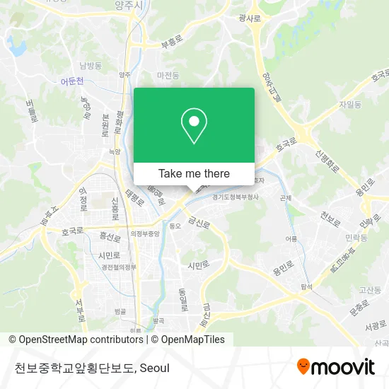 천보중학교앞횡단보도 map