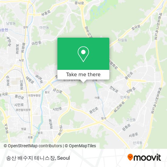 송산 배수지 테니스장 map