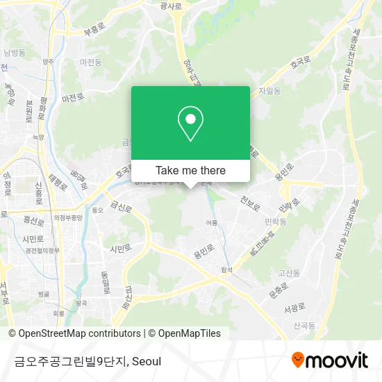 금오주공그린빌9단지 map