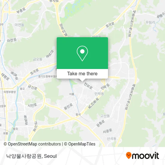 낙양물사랑공원 map