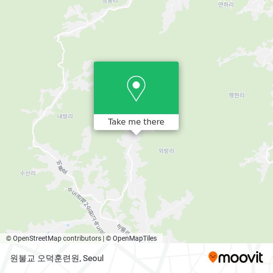 원불교 오덕훈련원 map