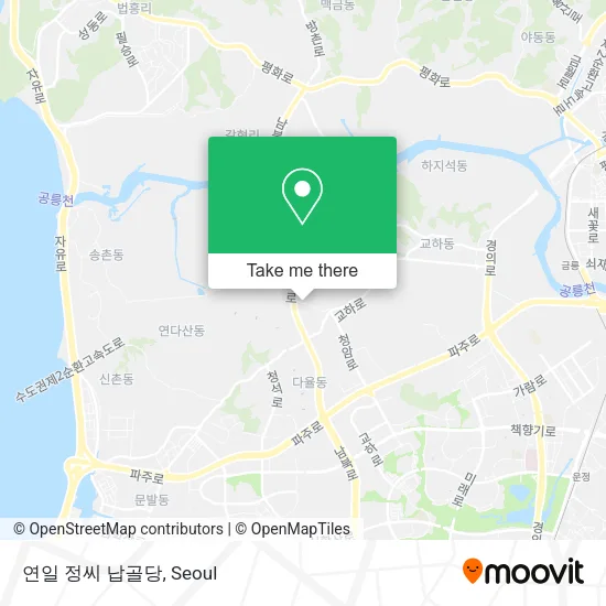연일 정씨 납골당 map