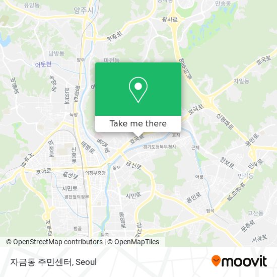 자금동 주민센터 map