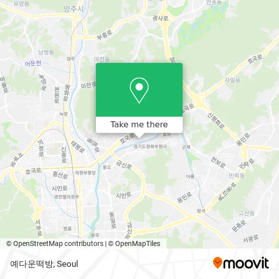 예다운떡방 map