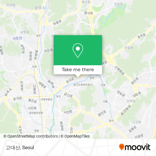 고대산 map