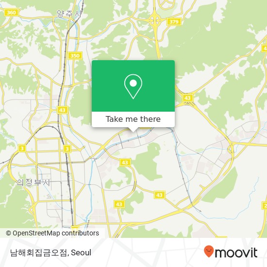 남해회집금오점 map