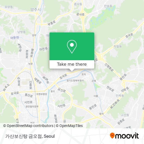 가산보신탕 금오점 map