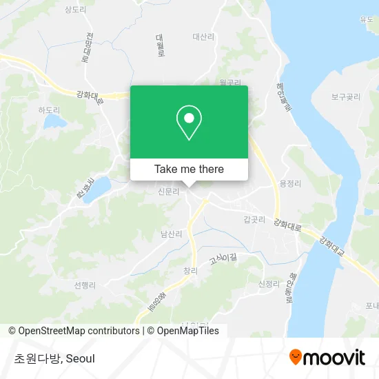 초원다방 map