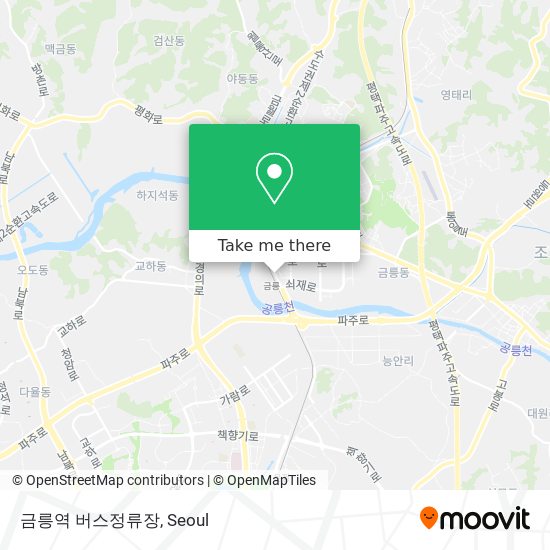 금릉역 버스정류장 map