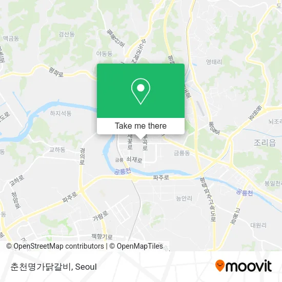 춘천명가닭갈비 map