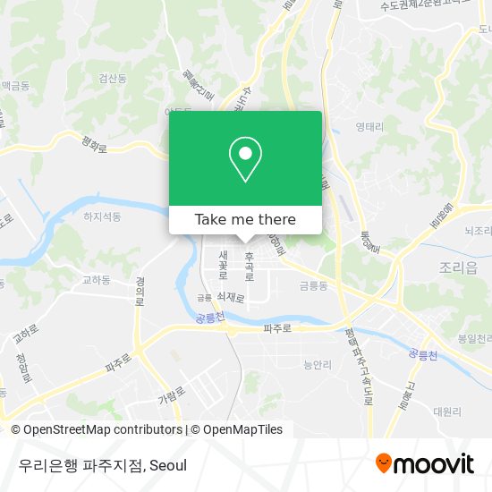 우리은행 파주지점 map