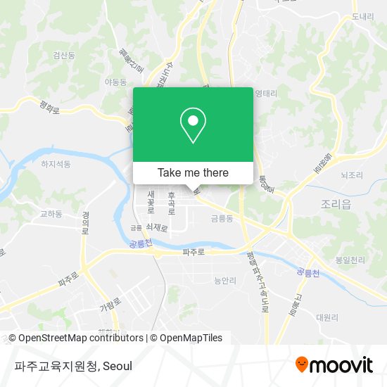 파주교육지원청 map