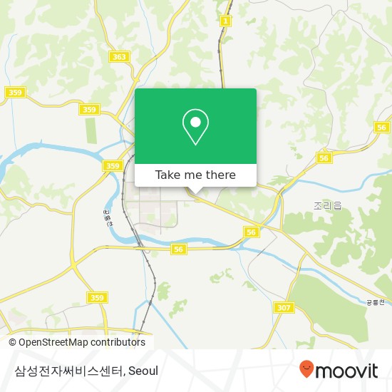 삼성전자써비스센터 map