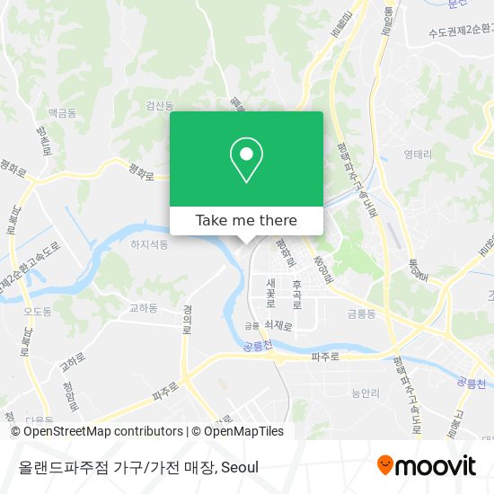 올랜드파주점 가구/가전 매장 map