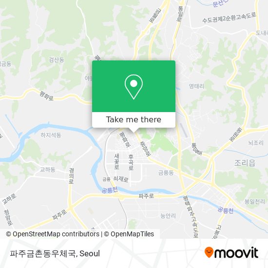 파주금촌동우체국 map