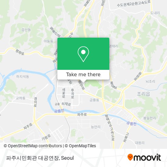 파주시민회관 대공연장 map