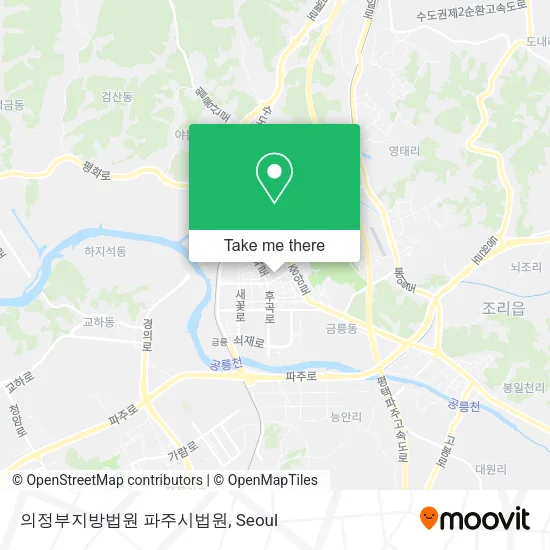 의정부지방법원 파주시법원 map