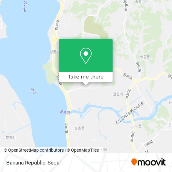 Banana Republic map