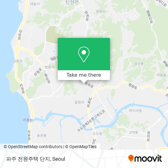 파주 전원주택 단지 map