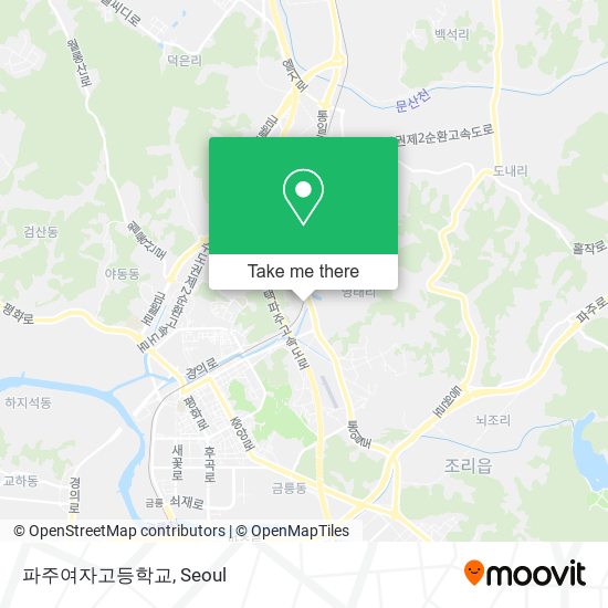 파주여자고등학교 map