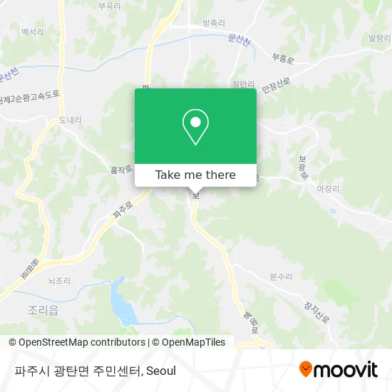 파주시 광탄면 주민센터 map