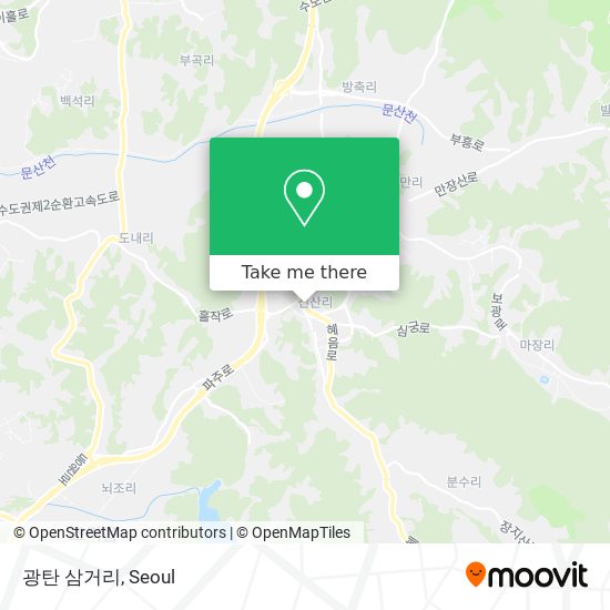 광탄 삼거리 map