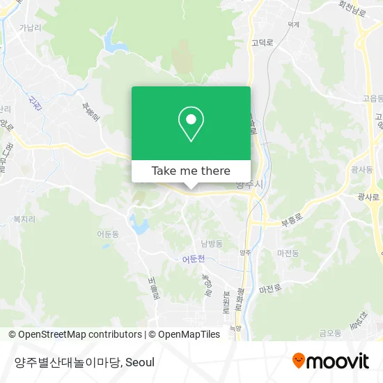양주별산대놀이마당 map