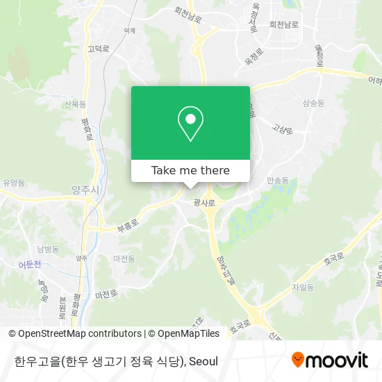 한우고을(한우 생고기 정육 식당) map