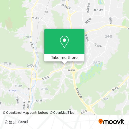 천보산 map