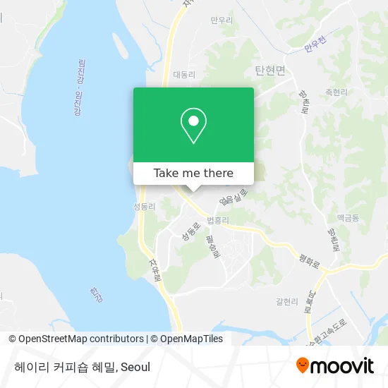 헤이리 커피숍 혜밀 map