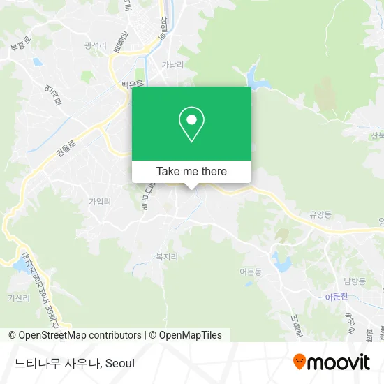 느티나무 사우나 map