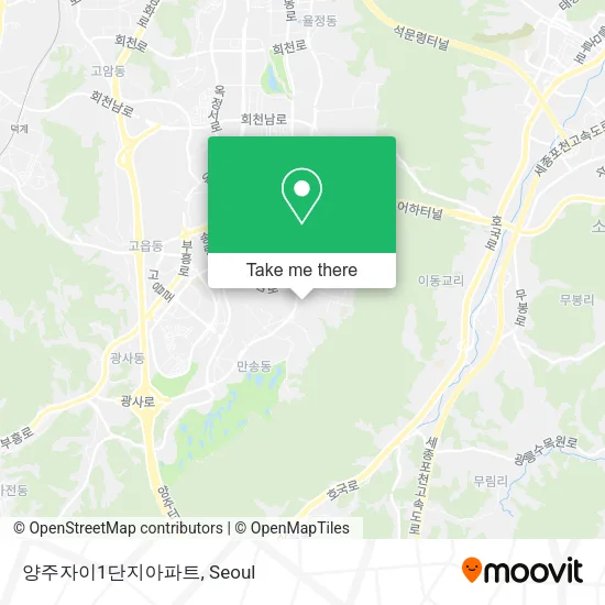 양주자이1단지아파트 map
