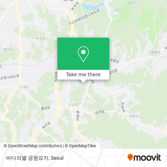 바다의별 공원묘지 map