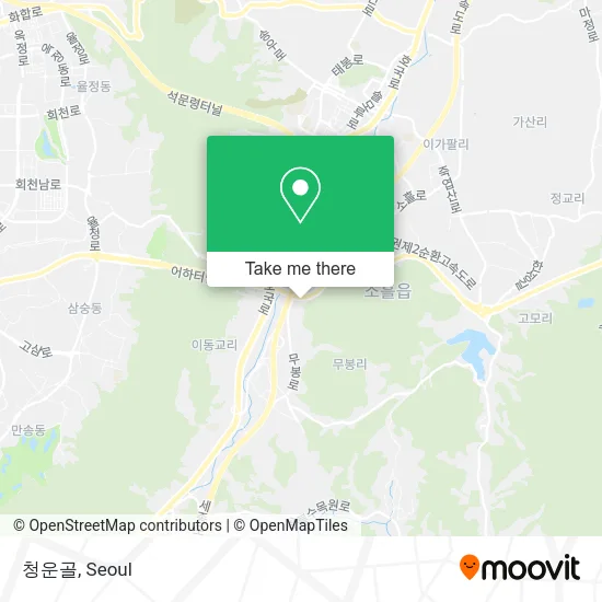 청운골 map