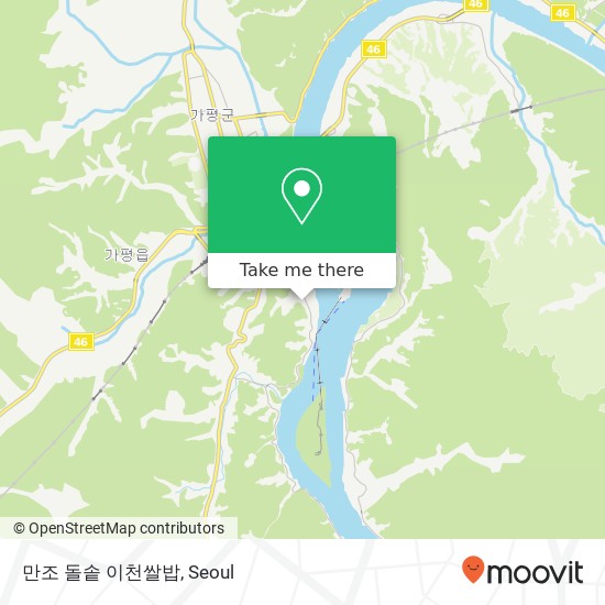 만조 돌솥 이천쌀밥 map