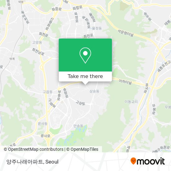 양주나래아파트 map